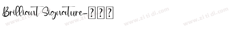 Brilliant Signature字体转换